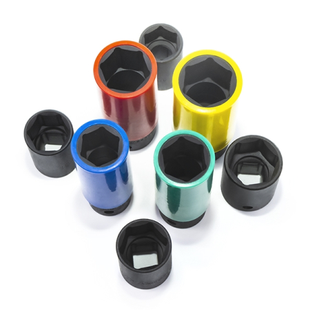 Комплект головок торцевых ударных тонкостенных 1/2", 17-22 мм, 8 предметов, Hans 84608MBC