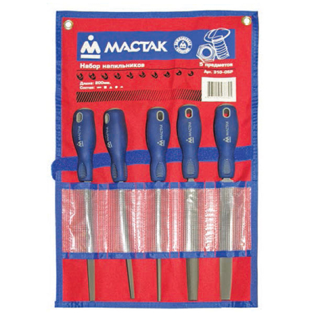 Набор напильников, 5 предметов Мастак 310-05P