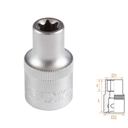 Головка торцевая TORX Е-стандарт 1/2", E11, AFFIX AF00043011