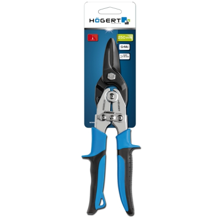Ножницы по металлу 250 мм, прямые, HOEGERT HT3B500