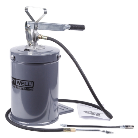 Нагнетатель солидола с ручным приводом, 10 л, KraftWell KRW1797A