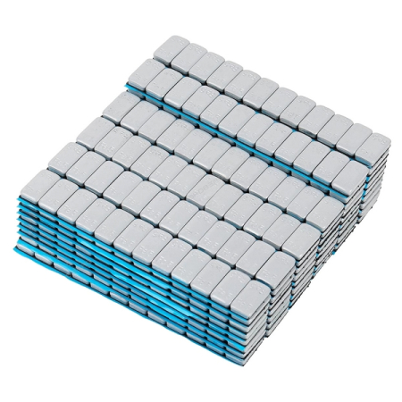 NORDBERG W5FR3G Грузики самоклеящиеся (12x5г, L=14см) Fe закругленные серые, 50 лент