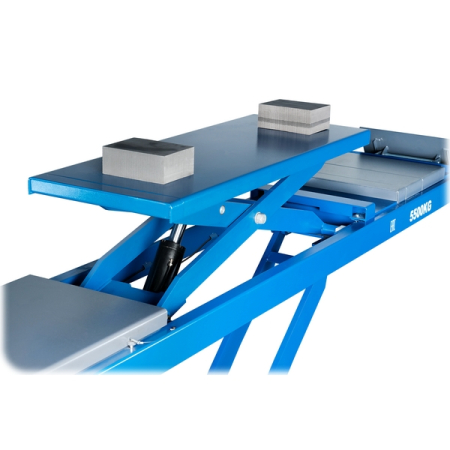 Nordberg N635-5,5B_380_H Подъемник ножничный электрогидравлический для сход-развала, 5.5 т, заглубляемый, 2 уровня, синий