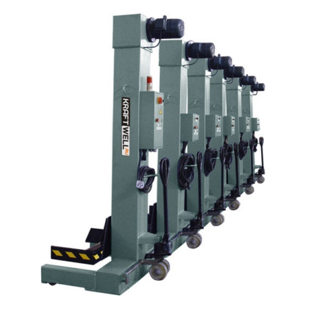 Колонны подкатные электромеханические, 6x7,5 тонн, KRAFTWELL KRW6M7.5 (380V)