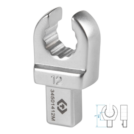 Насадка разрезная серии FIT, 12 мм, 9x12 мм KING TONY 34501412M