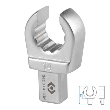 Насадка разрезная серии FIT, 14 мм, 9x12 мм KING TONY 34501414M