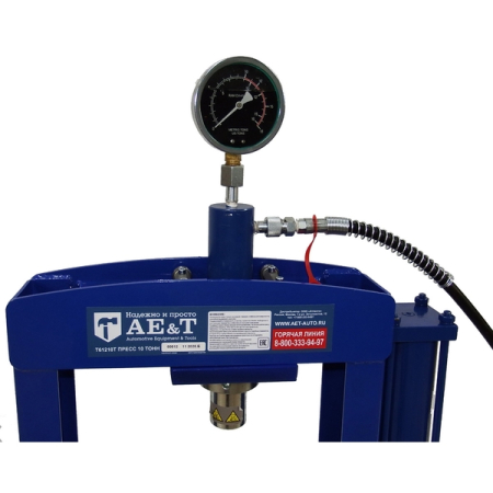 Пресс гидравлический с ручным приводом, настольный, 10 т, AE&T Т61210T