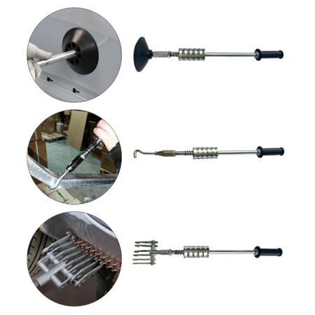 Молоток обратный для правки с присоской, зацепом и гребенкой Car-Tool CT-W3511