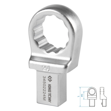 Насадка накидная серии FIT, 24 мм, 14x18 мм KING TONY 34502224M