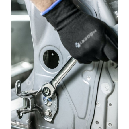 Набор накидной ключ трещоточный, вставки-головки шестигранные 8-19 мм и TORX E8-E22, 20 предметов, HOEGERT HT1R492