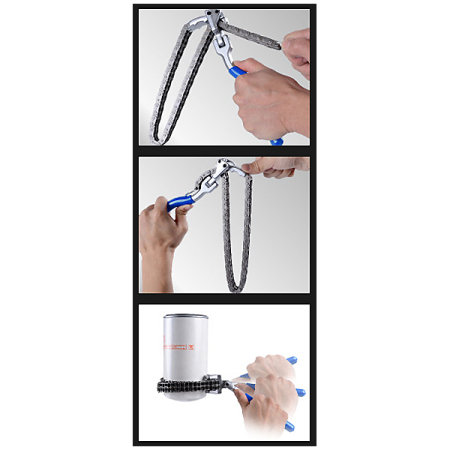 KING TONY 320560 Съемник масляных фильтров цепной 60-160 мм