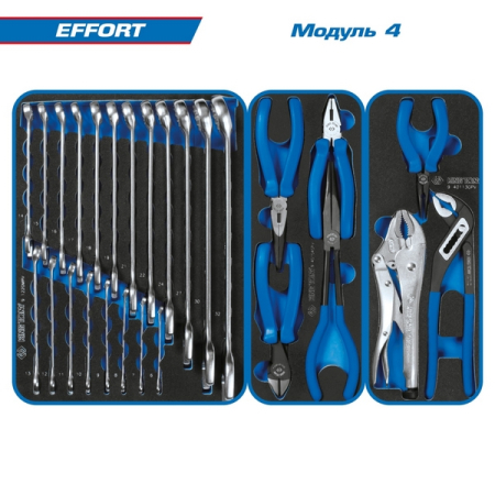 KING TONY 934-235MRV Набор инструментов "EFFORT" в красной тележке, 235 предметов