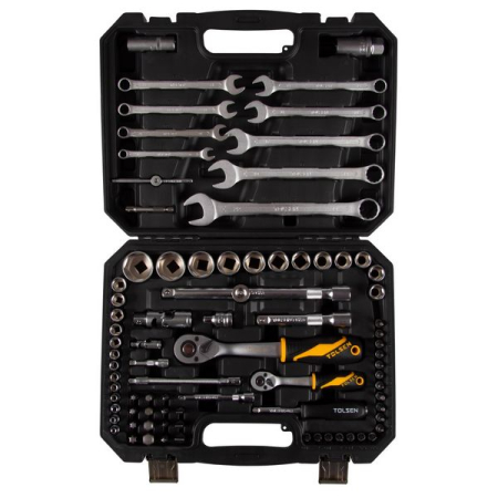 Набор инструментов универсальный, 82 предмета, TOLSEN TT15143