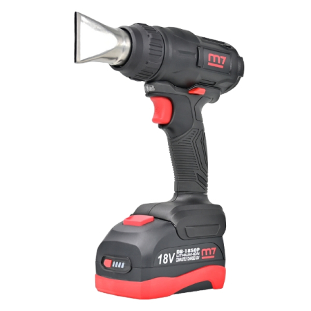 Аккумуляторный термофен, 18 В, 7 предметов, MIGHTY SEVEN DHG-101A