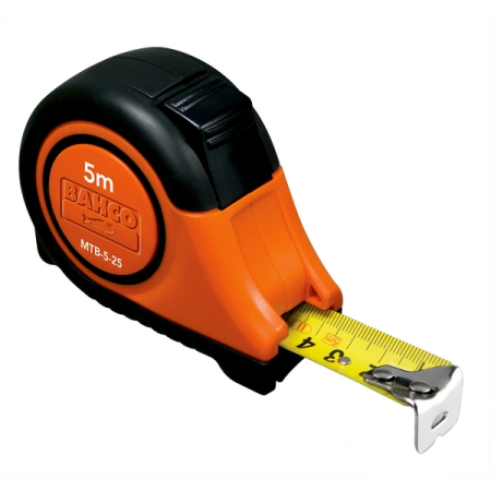 BAHCO MTB-5-25-M Рулетка измерительная, 5 метров, с магнитным наконечником