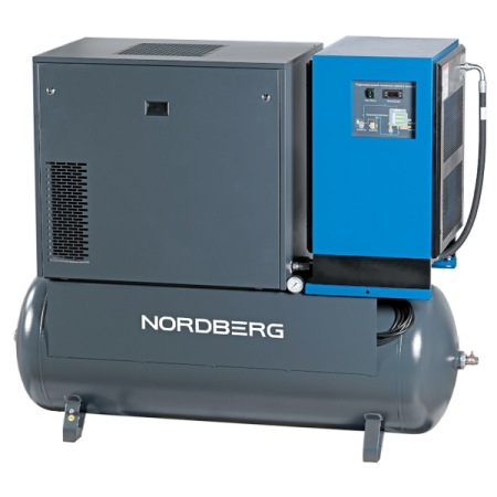 Компрессор винтовой, ресивер 500л, 1400л/мин, осушитель, NORDBERG NCS500/1400-10D