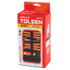 Набор отвертка со сменными вставками диэлектрическими, SL/PH, 12 предметов, TOLSEN TTV33212