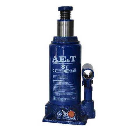 Домкрат бутылочный гидравлический, 8 тонн, AE&T T20208