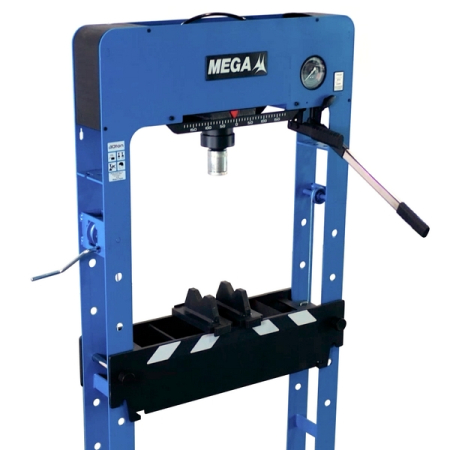 Пресс гидравлический с ручным приводом, напольный, 30 т, MEGA PRD30