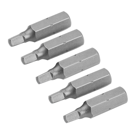 Набор вставок (бит) 1/4", Square S2, 25 мм, 5 предметов TOLSEN TT20280