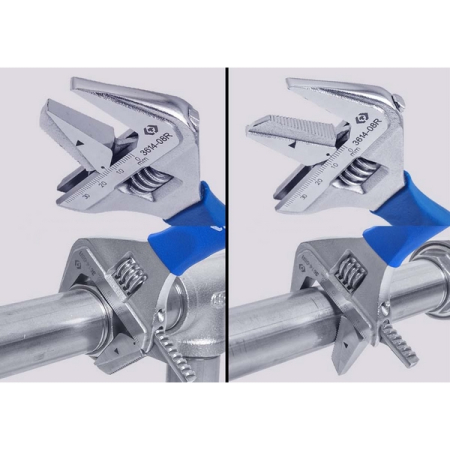 KING TONY 3614-08R Ключ разводной 212x38 мм, с изменяемой губкой