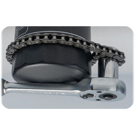 KING TONY 3209-120 Съемник масляных фильтров, 60-120 мм, 1/2", цепной