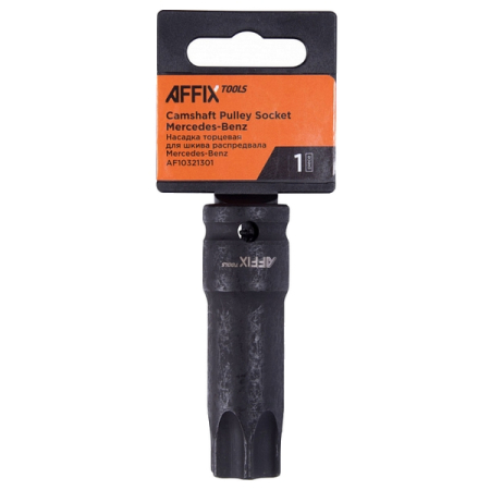 Насадка (бита) торцевая 1/2", TORX TR, T100H, L=78 мм, для шкива распредвала, AFFIX AF10321301 Насадка (бита) торцевая 1/2", TORX TR, T100H, L=78 мм, для шкива распредвала, AFFIX AF10321301