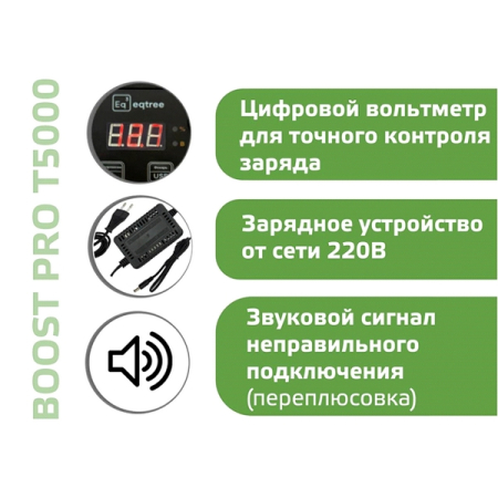 Автономное пусковое устройство (бустер) 12/24В, 5000А, eqtree BP-T5000