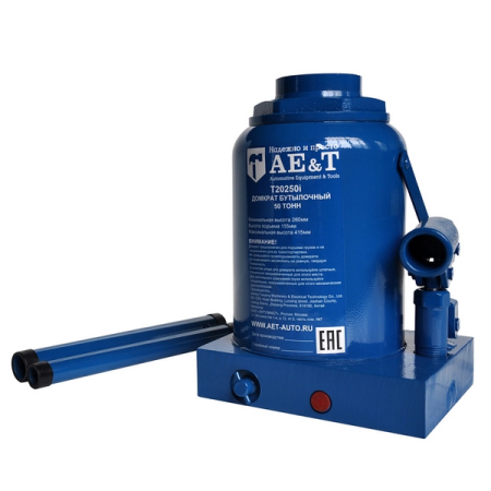 Домкрат бутылочный гидравлический, 50 т, AE&T T20250i