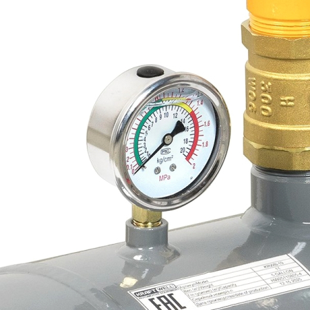 Бустер (инфлятор) для взрывной накачки шин, 19 л, KRAFTWELL KRWB-19