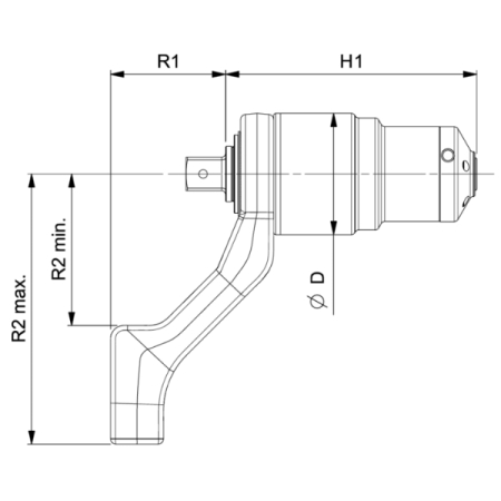 BAHCO 9525CR-4000 Мультипликатор крутящего момента до 4000 Нм, 1/2>1 дюйм