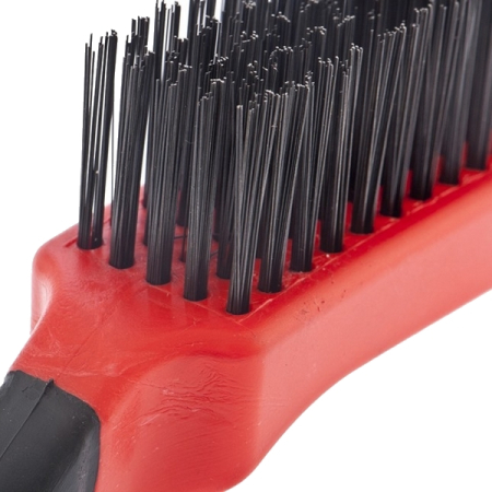 Щетка металлическая зачистная, пятирядная, двухкомпонентная рукоятка, Matrix 74835