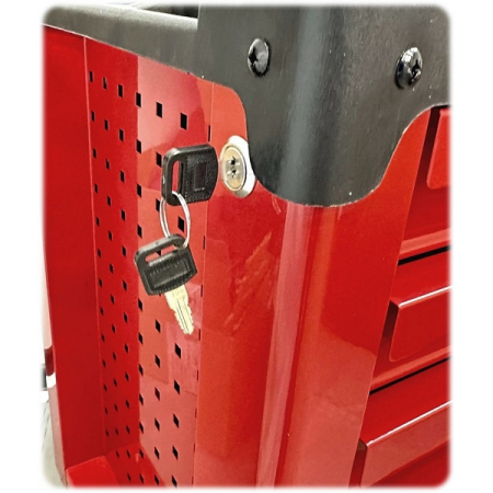 Тележка инструментальная с 5 ящиками, красная, СТАНКОИМПОРТ BTD251