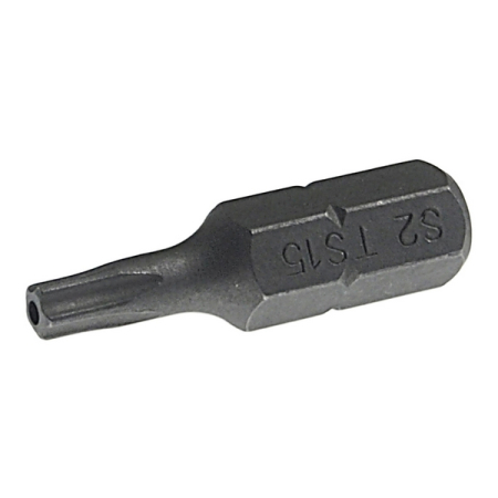Бита TORX 5 лучей с отверстием TS15Hx25 мм, 1/4", JTC-1192515