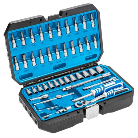 Набор инструментов, 46 шт, HOEGERT HT1R416