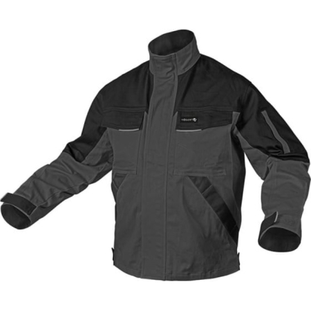 Рабочая куртка серая HOEGERT Edgar, размер 2XL, HT5K284-1-2XL