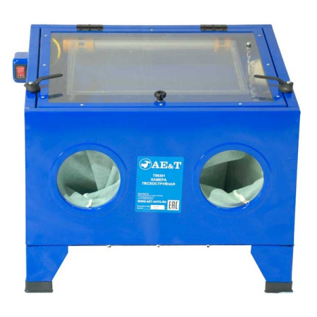 Камера пескоструйная настольная, верхняя загрузка, 90 л, AE&T T06301