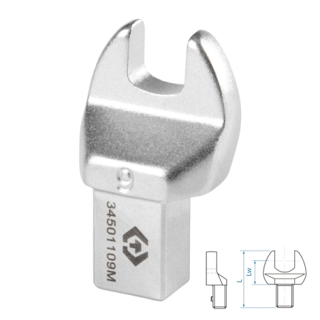 Насадка рожковая серии FIT, 9 мм, 9x12 мм KING TONY 34501109M