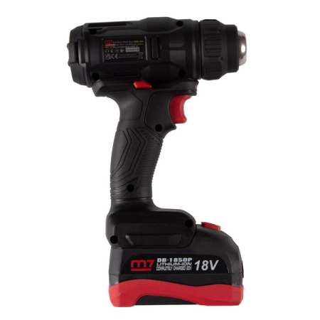 Аккумуляторный термофен, 18 В, 7 предметов, MIGHTY SEVEN DHG-101A