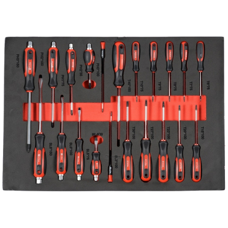 Тележка серая с набором инструментов, 157 предметов, KraftWell KRW-TTG+SET157