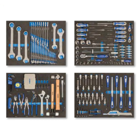 Набор инструментов в синей тележке, 222 предмета, IRIMO 9066K7FF102