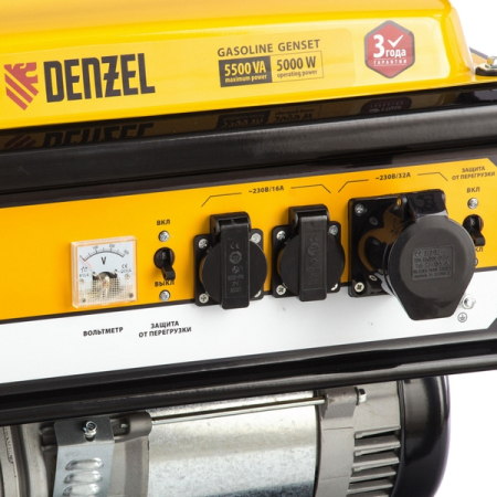 Генератор (электростанция) бензиновый Denzel GE 6900