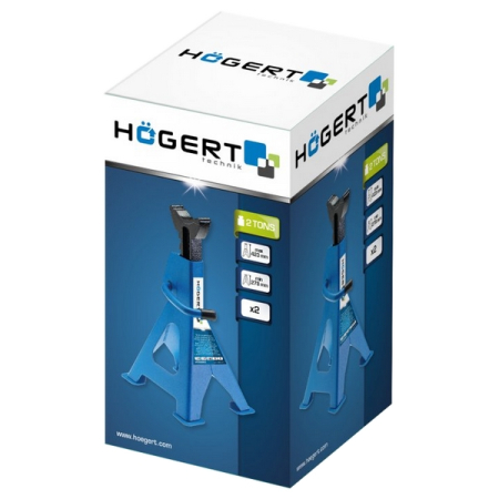 Подставка автомобильная страховочная 2 т, 2 шт, HOEGERT HT8G052