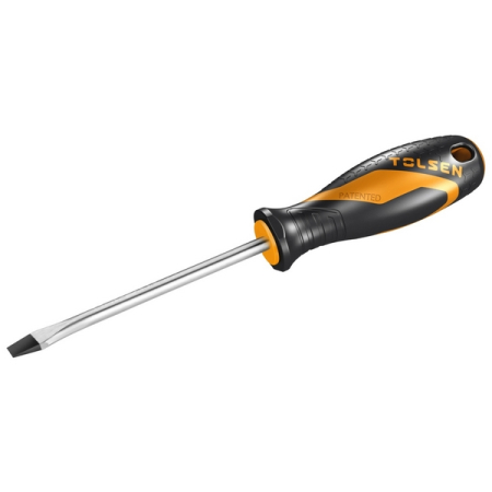 Отвертка шлицевая GRIPro, Slotted 5,5 мм, 100 мм, TOLSEN TT20003