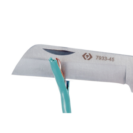 KING TONY 7933-45 Нож электрика со складным лезвием, длина лезвия 85 мм