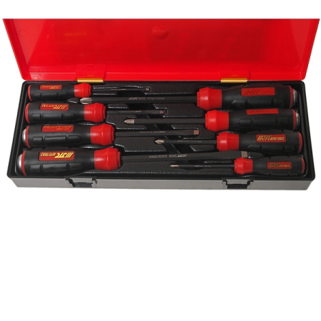 Набор стандартных и силовых отверток, SLOTTED и PHILLIPS, 8 предметов, JTC-K7084