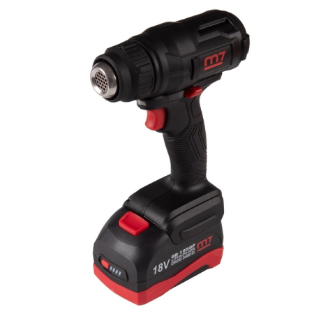 Аккумуляторный термофен, 18 В, 7 предметов, MIGHTY SEVEN DHG-101A