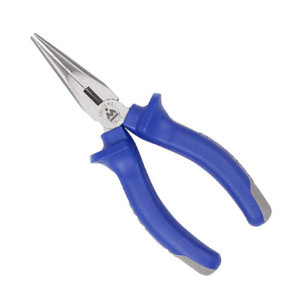 Плоскогубцы тонконосые, 160 мм, на пластиковом держателе Мастак 030-10160H