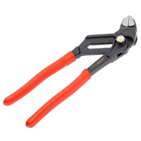 Клещи переставные 180 мм, кнопочный фиксатор, JTC-7236