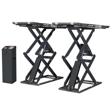 Подъемник ножничный электрогидравлический, 3.5 т, KraftWell KRW350SF (380V)